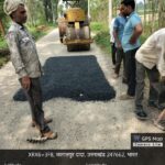 जिला मार्ग पर बरसात के कारण शतिग्रस्त हुए मार्गो पर पैच मरम्मत का कार्य प्रारम्भ
