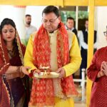 मुख्यमंत्री ने रामनवमी के पावन अवसर पर मुख्यमंत्री आवास में किया कन्या पूजन, प्रदेश की खुशहाली की कामना