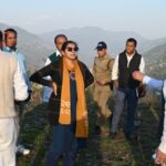 आईएचईटी परिसर में बहुउद्देशीय हाल, इंडोर गेम्स एवं सभागार के स्थायी निर्माण कार्यो का डीएम ने किया निरीक्षण