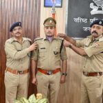 पीपिंग सेरेमनी में SSP नवनीत सिंह ने पहनाए स्टार