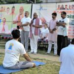 अंतर्राष्ट्रीय योग दिवस पर भारतीय जनता पार्टी जिला हरिद्वार के द्वारा आयोजित गुरुकुल कांगड़ी समविश्वविद्यालय के दयानंद स्टेडियम में संपन्न हुआ