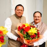 मुख्यमंत्री धामी ने जौलीग्रांट एयरपोर्ट, पर केन्द्रीय मंत्री, भारत सरकार श्री जगत प्रकाश नड्डा का उत्तराखंड आगमन पर स्वागत एवं अभिनंदन किया