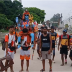 कांवड़ यात्रा में आज तीसरे दिन उमड़ा  आस्था का सैलाब