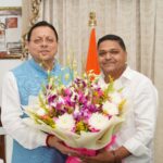 मुख्यमंत्री धामी से जिला सहकारी बैंक नैनीताल के नवनिर्वाचित अध्यक्ष ने की शिष्टाचार भेंट