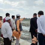 गौलापार स्पोर्ट्स कॉम्प्लेक्स के सुरक्षा कार्यों का सांसद अजय भट्ट ने किया निरीक्षण