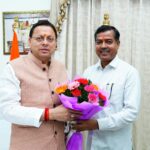 मुख्यमंत्री  से मुख्यमंत्री आवास पर रानीपुर (हरिद्वार) विधानसभा क्षेत्र से  विधायक श्री आदेश चौहान ने शिष्टाचार भेंट की